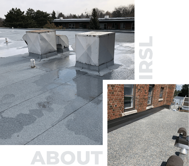 Image depicts roofs that IRSL has worked on.