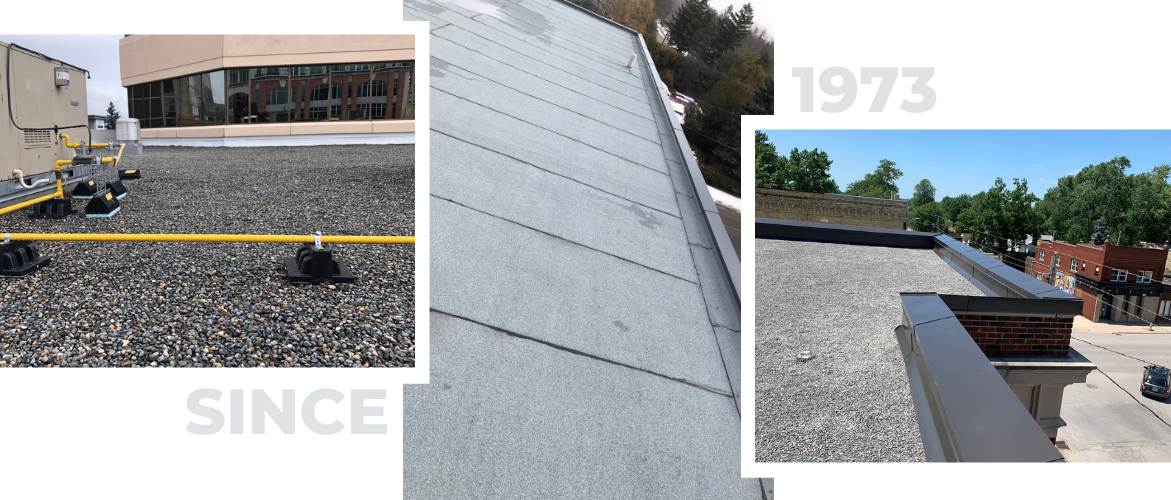 results from three of our roofing projects for the about us page