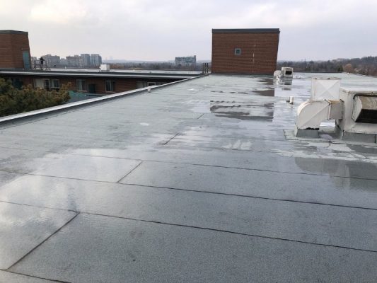 Image depicts an after image from our roof restoration project in Richmond Hill