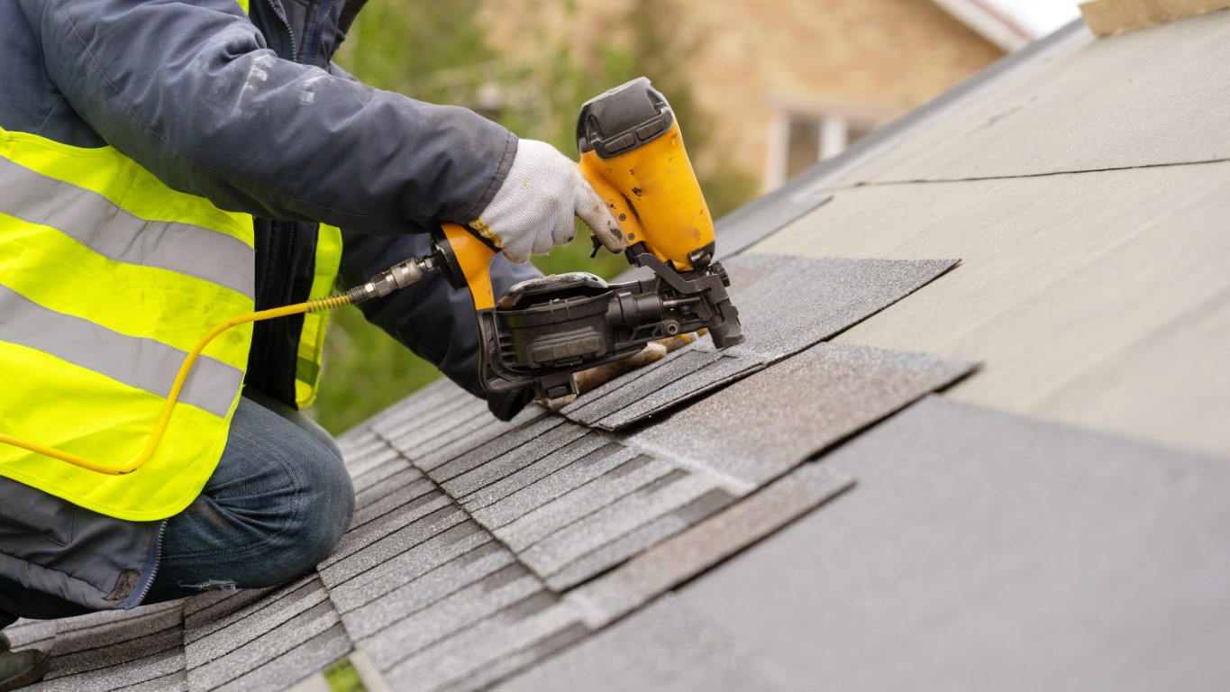 Image depicts a residential roofer.