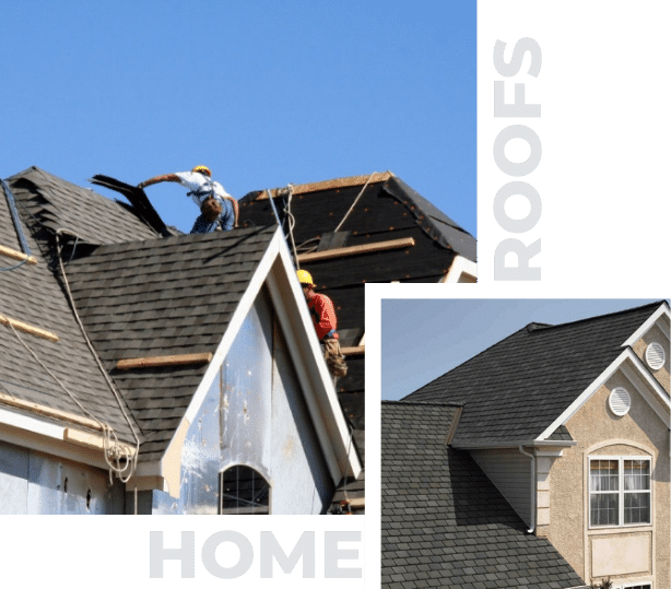 Roofs for residential housing complexes.