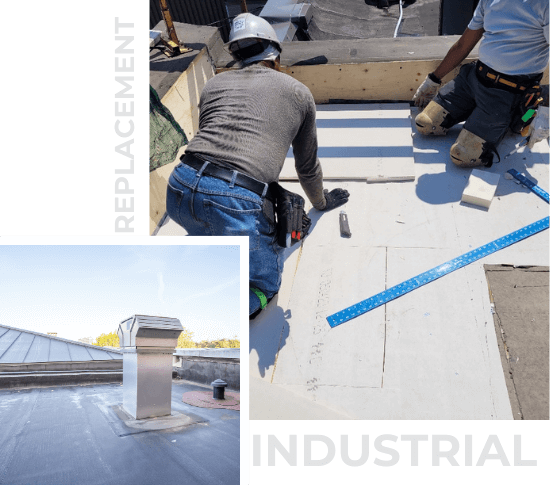 industrial flat roof replacements