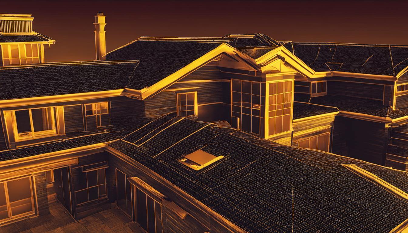infrared scans for flat roofs leak detection