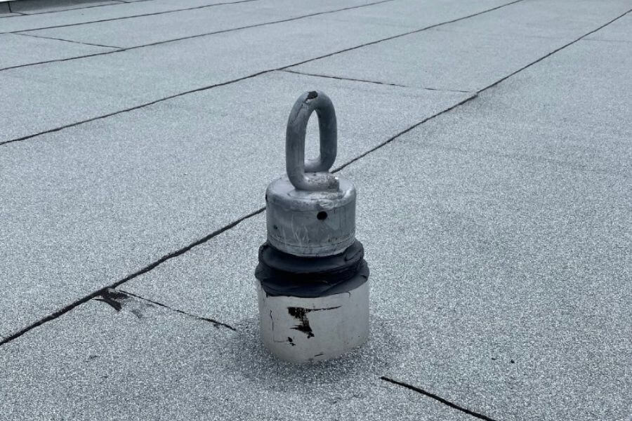 damaged flashing can allow water into roof membrane