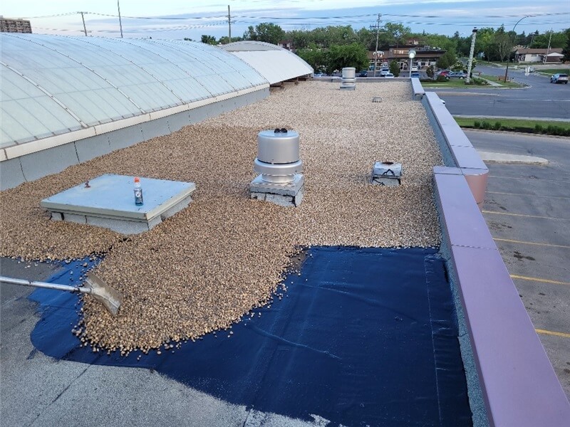 flat roofing services for commercial building