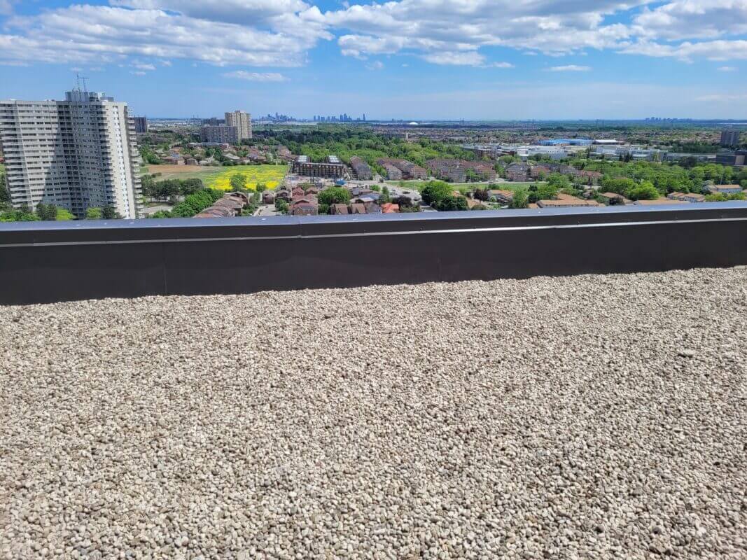 replacing commercial flat roof