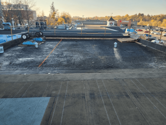 commercial flat roof insulation upgrade
