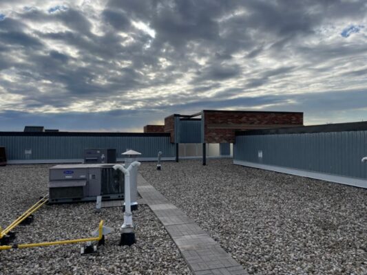 new roof replacement for mall