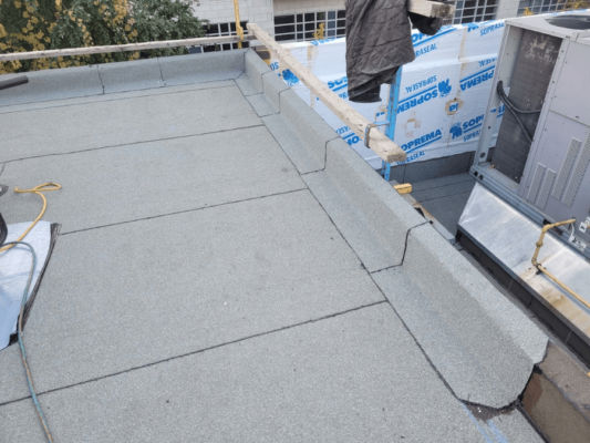 port credit flat roof upgrade project