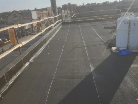 hybrid roofing system installation project