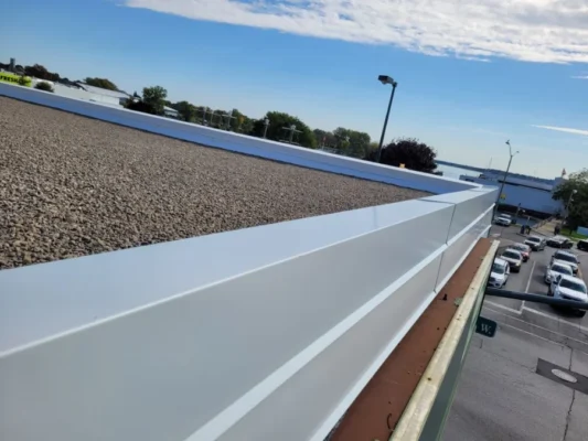 new commercial roofing system installation