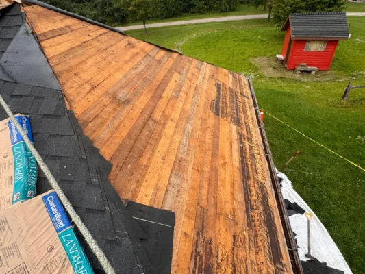 replacing heritage roof shingles process picture
