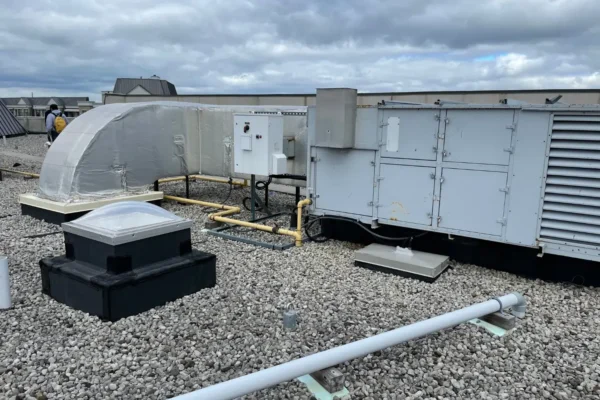 hvac systems on old roof