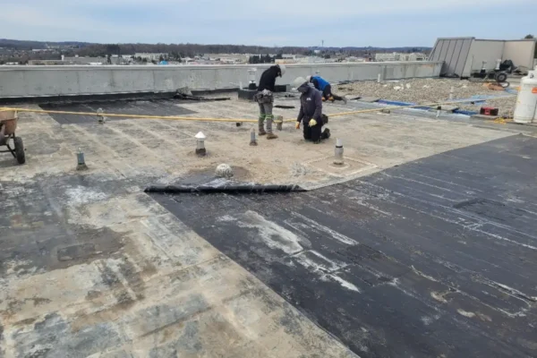 replacing roofing membrane