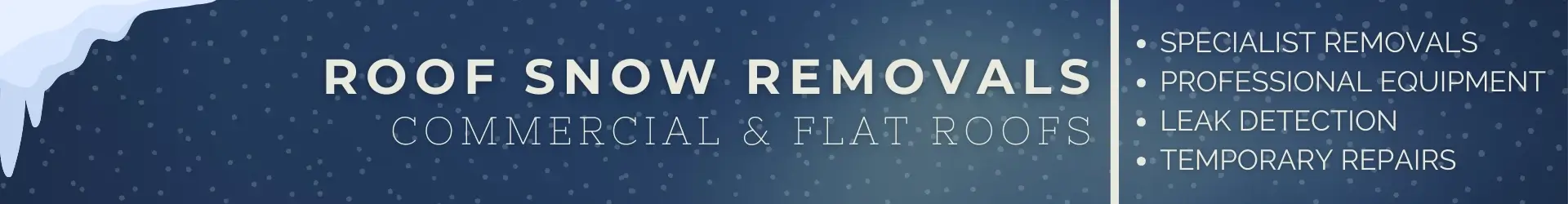 commercial roof snow removal services