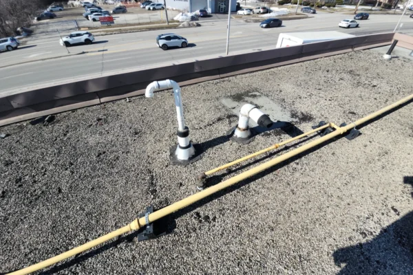 before replacing old flat roof