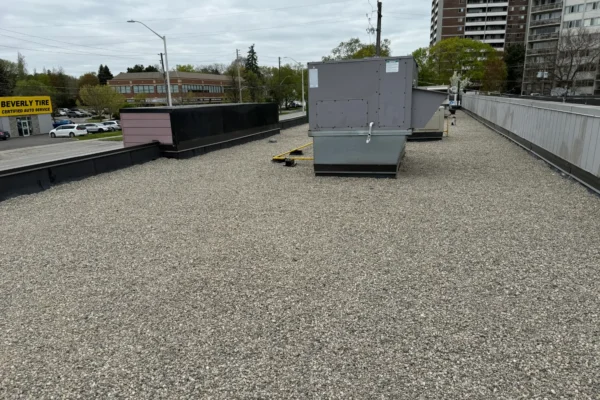 brand new flat roof installed