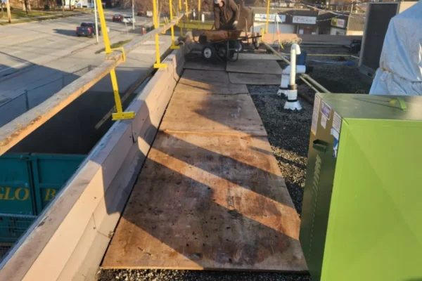 during roof replacement service