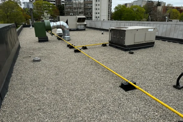 installation of custom tapered roof
