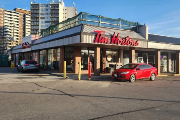 installing new flat roof at tim hortons