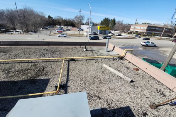leaking flat roof