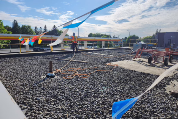 before shell gas station roof replacement