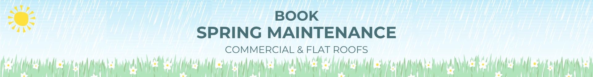 spring maintenance for flat roofs