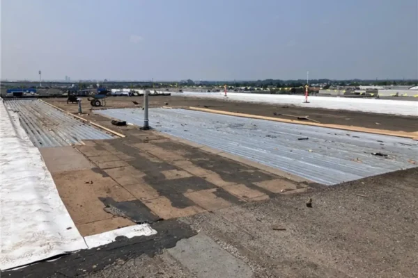 replacing the old flat roof in woodbridge