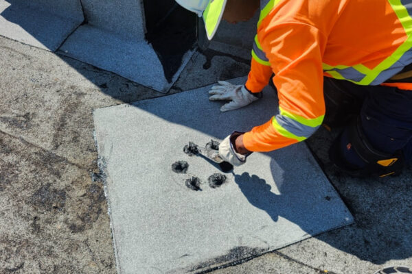 hvac roof paver walkway