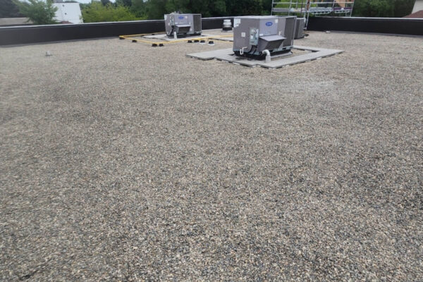 pea stone gravel roofing